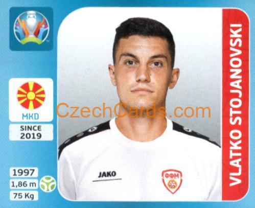 Vlatko Stojanovski 2020 Panini UEFA Euro Tournament Ed. Blue #295