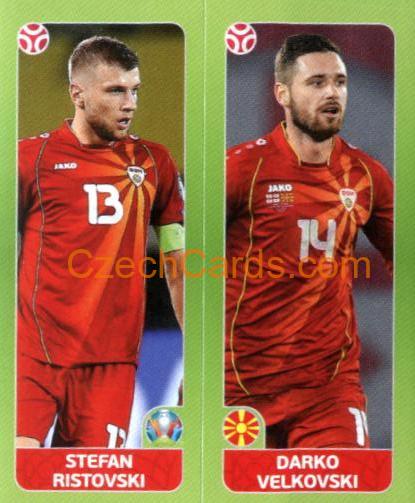 Stefan Ristovski / Darko Velkovski 2020 Panini UEFA Euro Tournament Ed. Blue #299