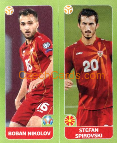 Nikolov / Spirovski 2020 Panini UEFA Euro Tournament Ed. Blue #302