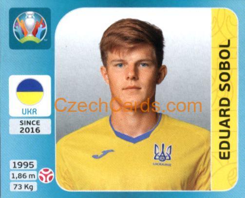 Eduard Sobol 2020 Panini UEFA Euro Tournament Ed. Blue #317
