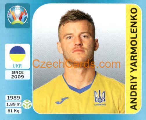 Andriy Yarmolenko 2020 Panini UEFA Euro Tournament Ed. Blue #330