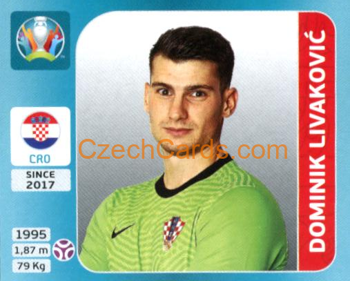 Dominik Livaković 2020 Panini UEFA Euro Tournament Ed. Blue #332