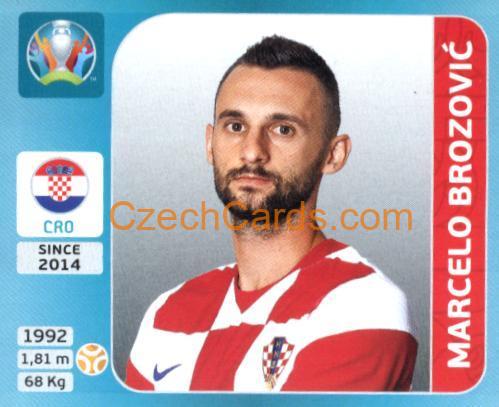 Marcelo Brozović 2020 Panini UEFA Euro Tournament Ed. Blue #342