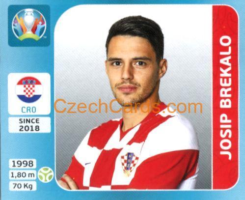 Josip Brekalo 2020 Panini UEFA Euro Tournament Ed. Blue #347