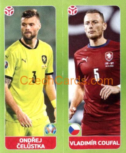 Ondřej Čelůstka / Vladimír Coufal 2020 Panini UEFA Euro Tournament Ed. Blue #359