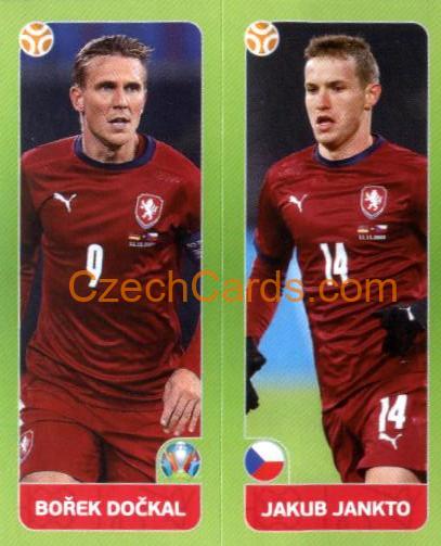 Bořek Dočkal / Jakub Jankto 2020 Panini UEFA Euro Tournament Ed. Blue #361