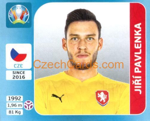 Jiří Pavlenka 2020 Panini UEFA Euro Tournament Ed. Blue #366