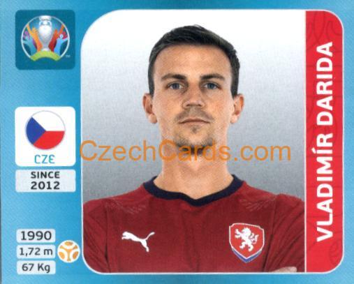Vladimír Darida 2020 Panini UEFA Euro Tournament Ed. Blue #374