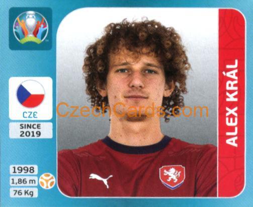 Alex Král 2020 Panini UEFA Euro Tournament Ed. Blue #377