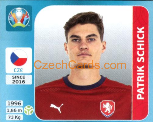 Patrik Schick 2020 Panini UEFA Euro Tournament Ed. Blue #383