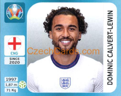 Dominic Calvert-Lewin 2020 Panini UEFA Euro Tournament Ed. Blue #