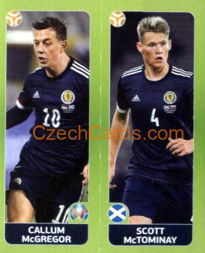 Callum McGregor / Scott McTominay 2020 Panini UEFA Euro Tournament Ed. Blue #416