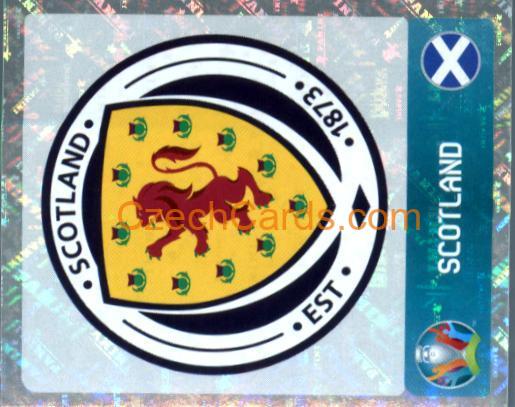 Logo Scotland 2020 Panini UEFA Euro Tournament Ed. Blue foil #418