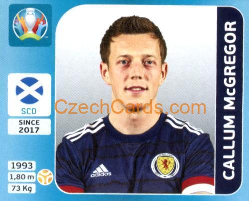 Callum McGregor 2020 Panini UEFA Euro Tournament Ed. Blue #433