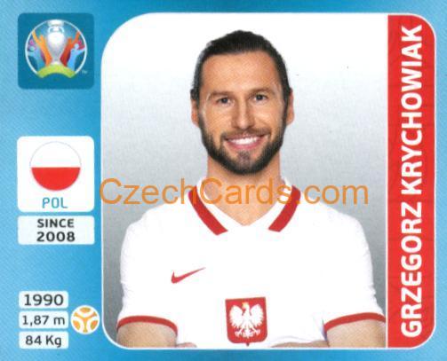 Grzegorz Krychowiak 2020 Panini UEFA Euro Tournament Ed. Blue #453