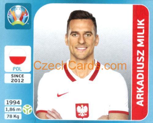 Arkadiusz Milik 2020 Panini UEFA Euro Tournament Ed. Blue #458