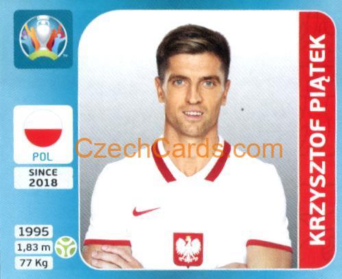 Krzysztof Piątek 2020 Panini UEFA Euro Tournament Ed. Blue #459