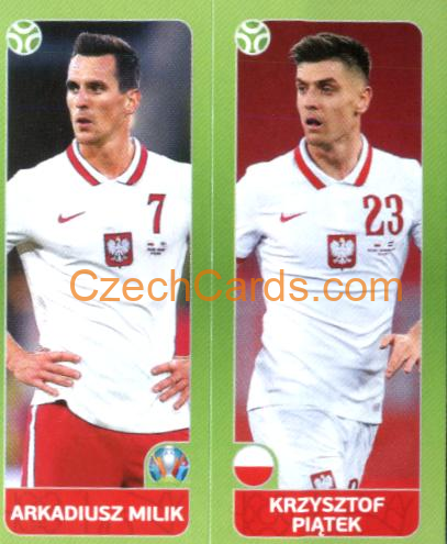 Milik / Piątek 2020 Panini UEFA Euro Tournament Ed. Blue #465