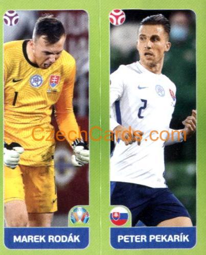 Marek Rodák / Peter Pekarík 2020 Panini UEFA Euro Tournament Ed. Blue #466