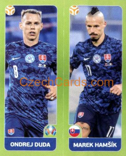 Ondrej Duda / Marek Hamšík 2020 Panini UEFA Euro Tournament Ed. Blue #468