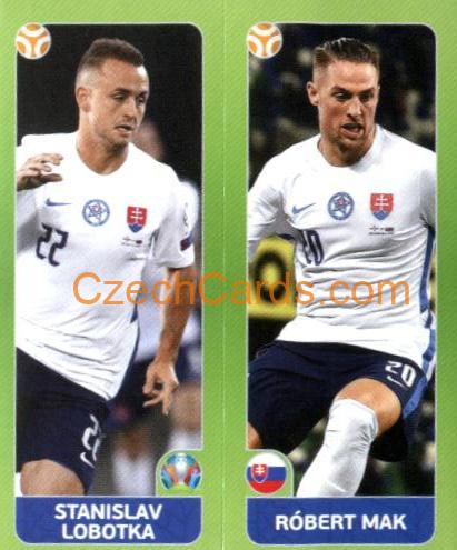 Stanislav Lobotka / Róbert Mak 2020 Panini UEFA Euro Tournament Ed. blue #470