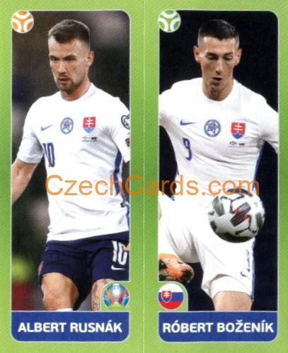 Albert Rusnák / Róbert Boženík 2020 Panini UEFA Euro Tournament Ed. Blue #471
