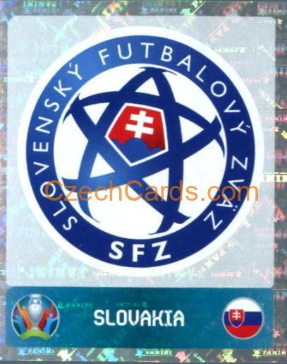 Logo Slovakia 2020 Panini UEFA Euro Tournament Ed. Blue #472