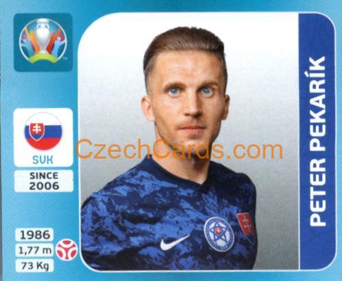 Peter Pekarík 2020 Panini UEFA Euro Tournament Ed. Blue foil #477