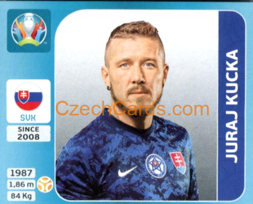 Juraj Kucka 2020 Panini UEFA Euro Tournament Ed. Blue #487