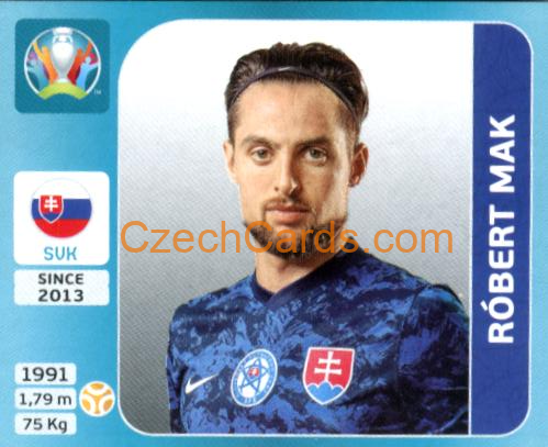 Róbert Mak 2020 Panini UEFA Euro Tournament Ed. Blue #489