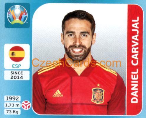 Daniel Carvajal 2020 Panini UEFA Euro Tournament Ed. Blue #496