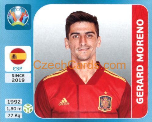 Gerard Moreno 2020 Panini UEFA Euro Tournament Ed. Blue #511
