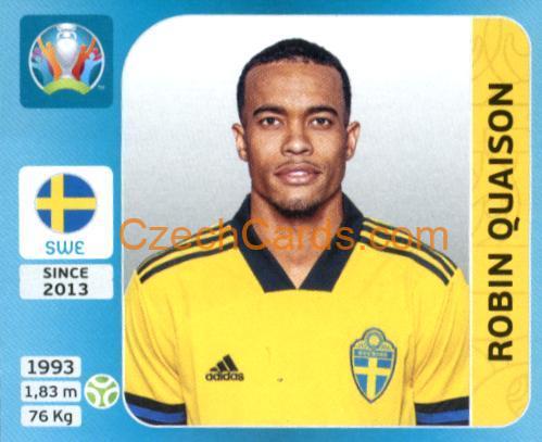 Robin Quaison 2020 Panini UEFA Euro Tournament Ed. Blue #546