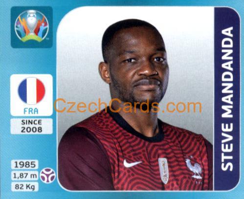 Steve Mandanda 2020 Panini UEFA Euro Tournament Ed. blue #549