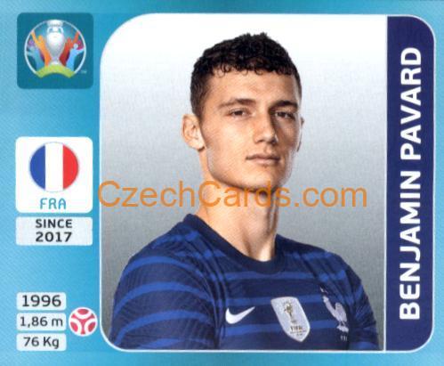 Benjamin Pavard 2020 Panini UEFA Euro Tournament Ed. Blue #554