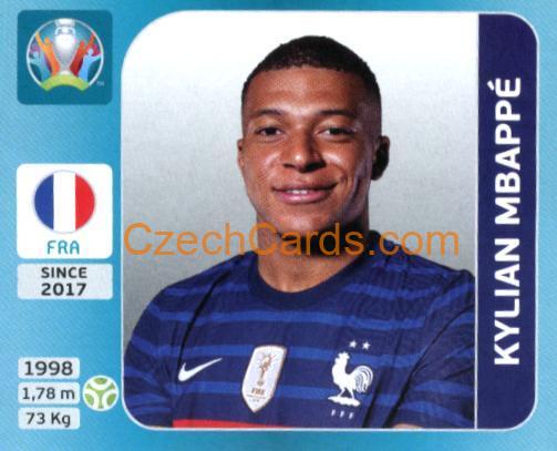 Kylian Mbappé 2020 Panini UEFA Euro Tournament Ed. Blue #567