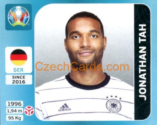 Jonathan Tah 2020 Panini UEFA Euro Tournament Ed. Blue #588