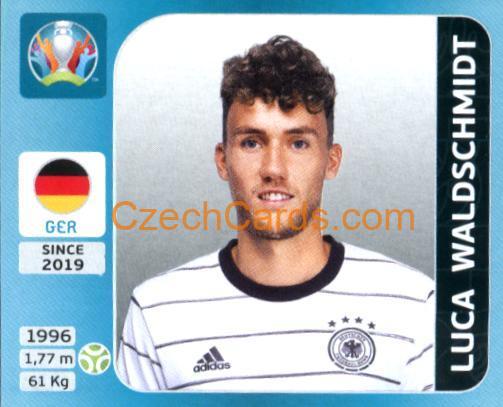 Luca Waldschmidt 2020 Panini UEFA Euro Tournament Ed. Blue #599