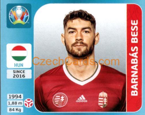 Barnabás Bese 2020 Panini UEFA Euro Tournament Ed. Blue #604