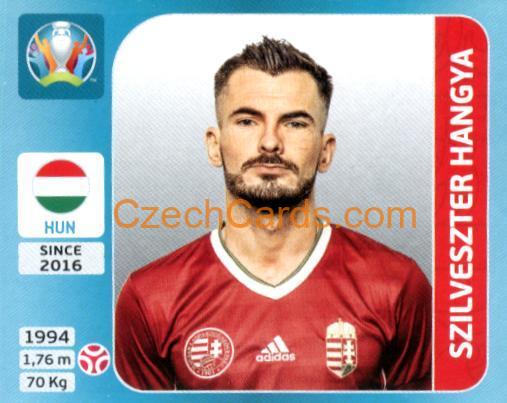 Szilveszter Hangya 2020 Panini UEFA Euro Tournament Ed. Blue #607