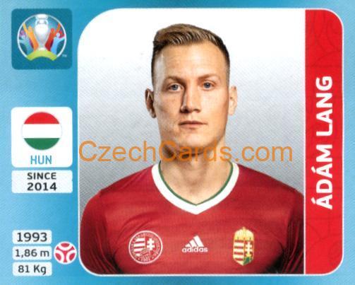 Ádám Lang 2020 Panini UEFA Euro Tournament Ed. Blue #608