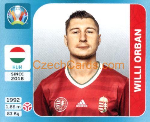 Willi Orban 2020 Panini UEFA Euro Tournament Ed. Blue #609