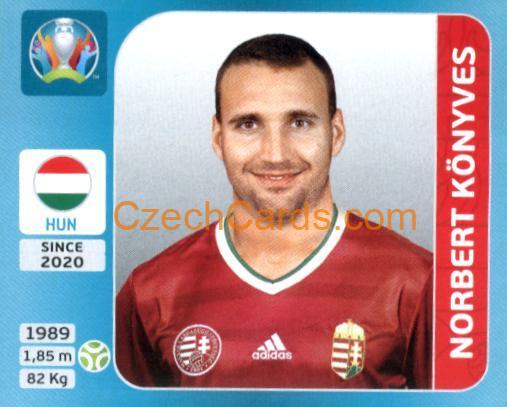Norbert Könyves 2020 Panini UEFA Euro Tournament Ed. Blue #618