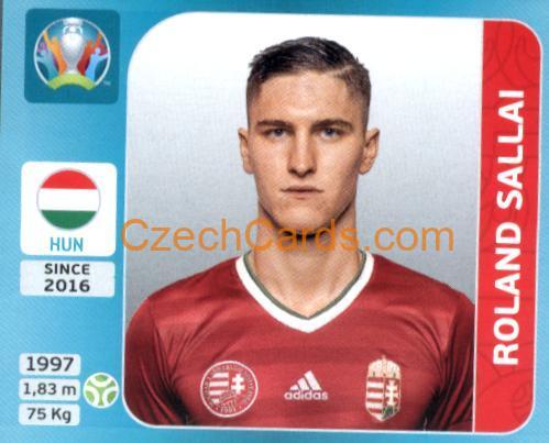 Roland Sallai 2020 Panini UEFA Euro Tournament Ed. Blue #620