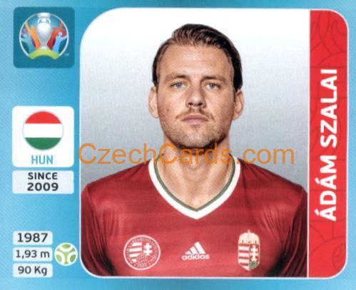 Ádám Szalai 2020 Panini UEFA Euro Tournament Ed. Blue #621