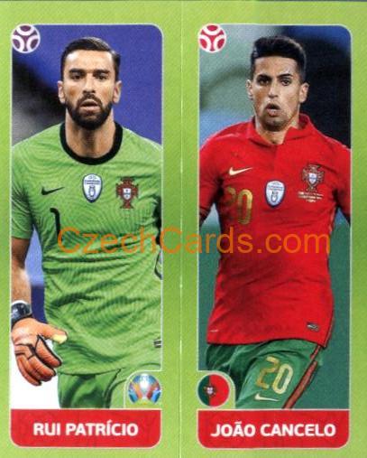 Rui Patrício / João Cancelo 2020 Panini UEFA Euro Tournament Ed. Blue #628