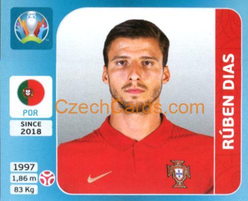 Rúben Dias 2020 Panini UEFA Euro Tournament Ed. Blue #643