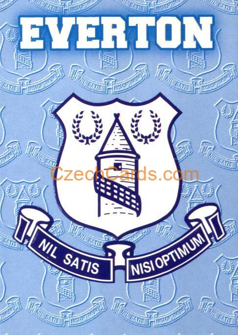 Everton club badge embossed 1996/97 MERLIN Premier Gold #E07