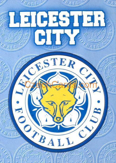 Leicester City club badge embossed 1996/97 MERLIN Premier Gold #E09