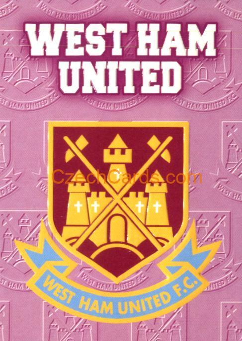 West Ham United club badge embossed 1996/97 MERLIN Premier Gold #E19